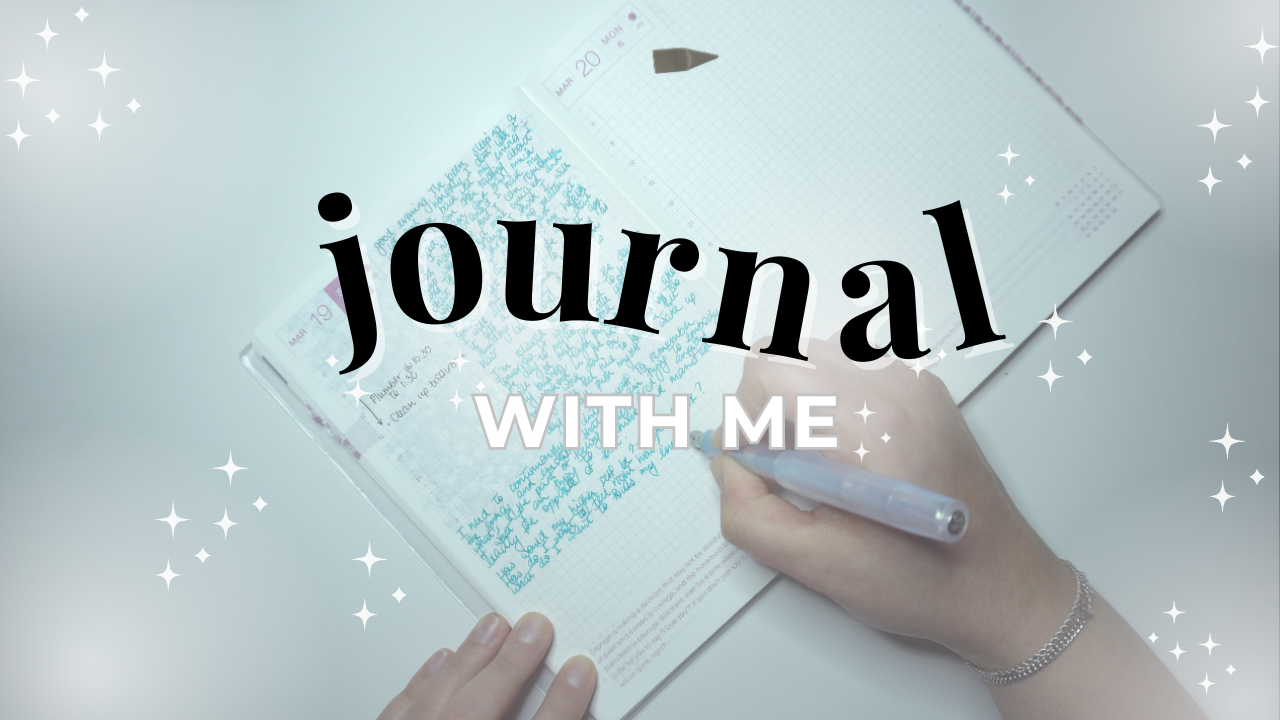 journal with me ASMR sounds guided journaling in real time