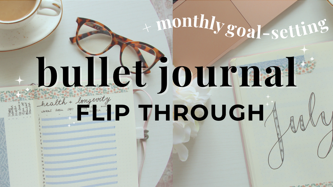 how to set monthly goals in bullet journal