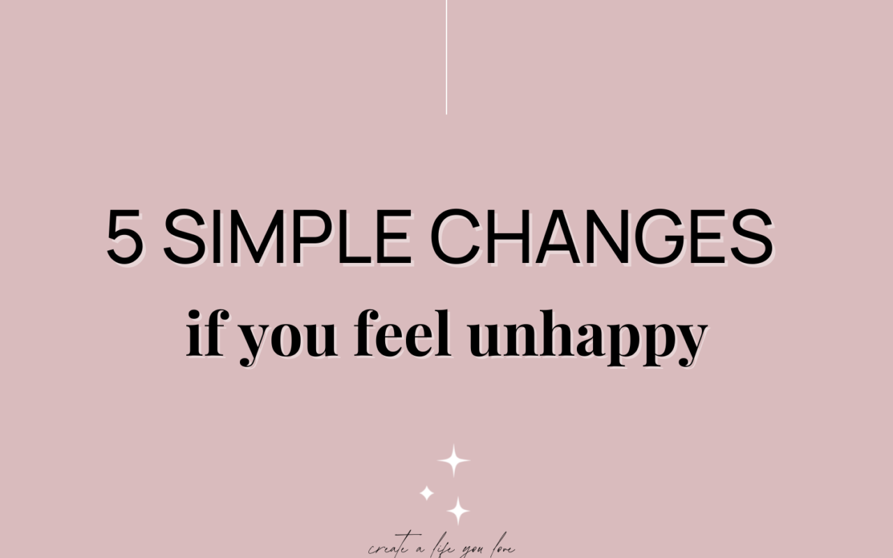 5 things you can do if you feel unhappy