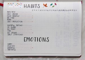 Bullet Journal and Self-Care - Habits tracker