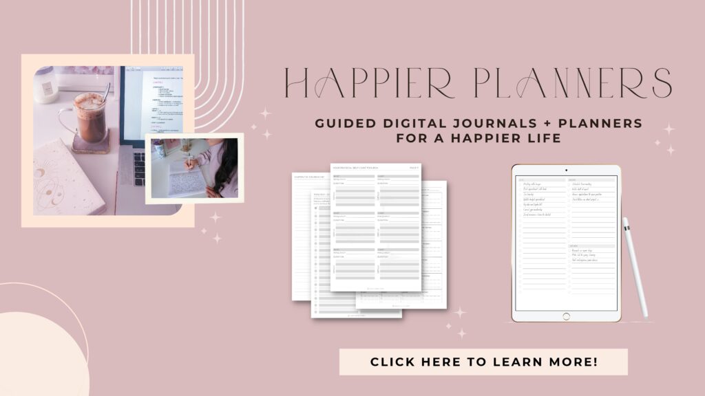 Happier Planners Etsy Shop Digital Journals and Planners
