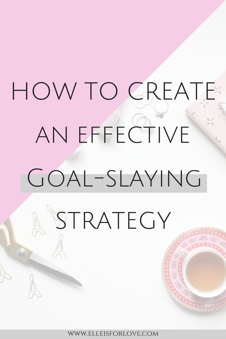 How to create an effective goal-slaying strategy